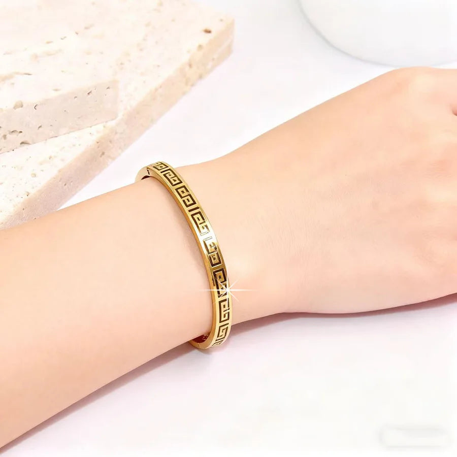 Hollow Greek Pattern Bracelet