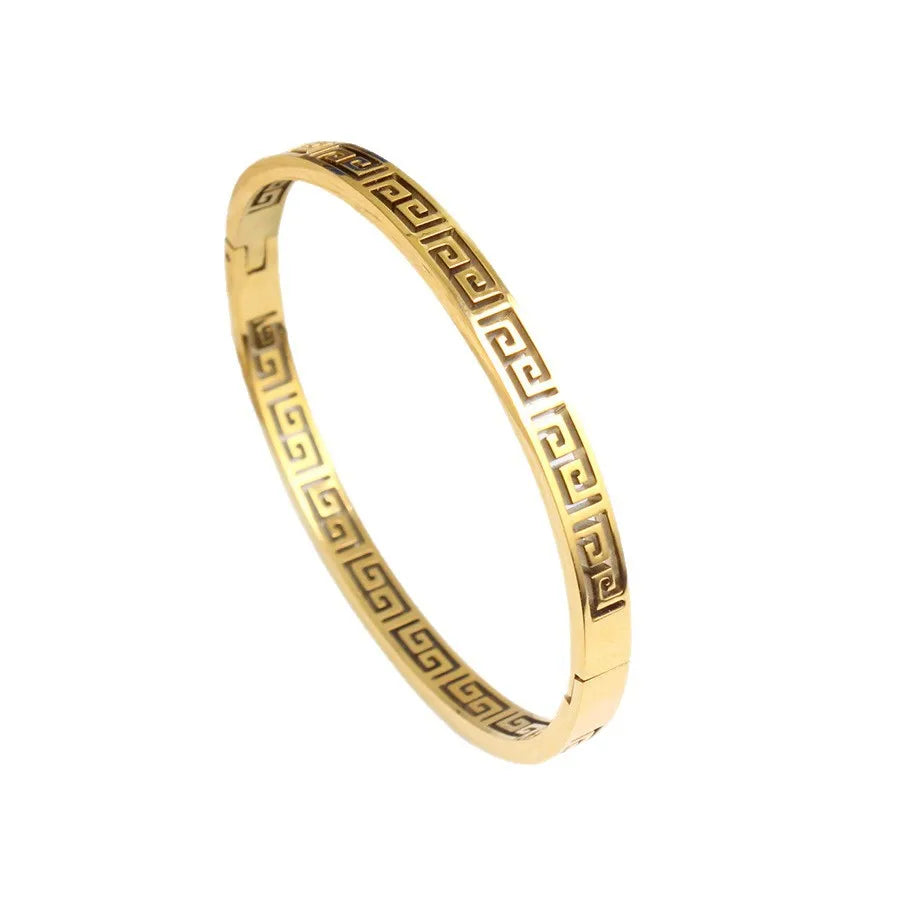 Hollow Greek Pattern Bracelet