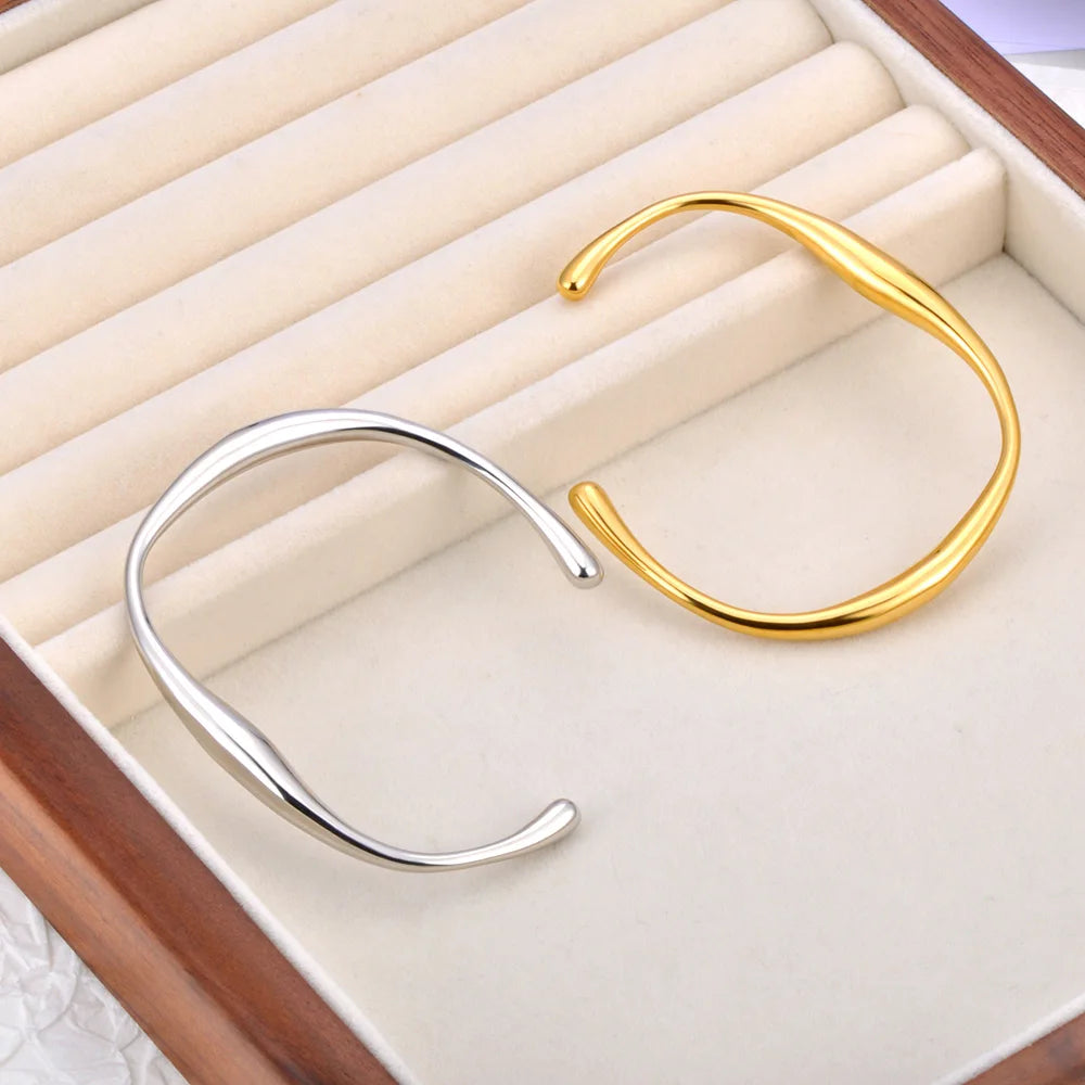 Minimal Open Cuff Bracelet