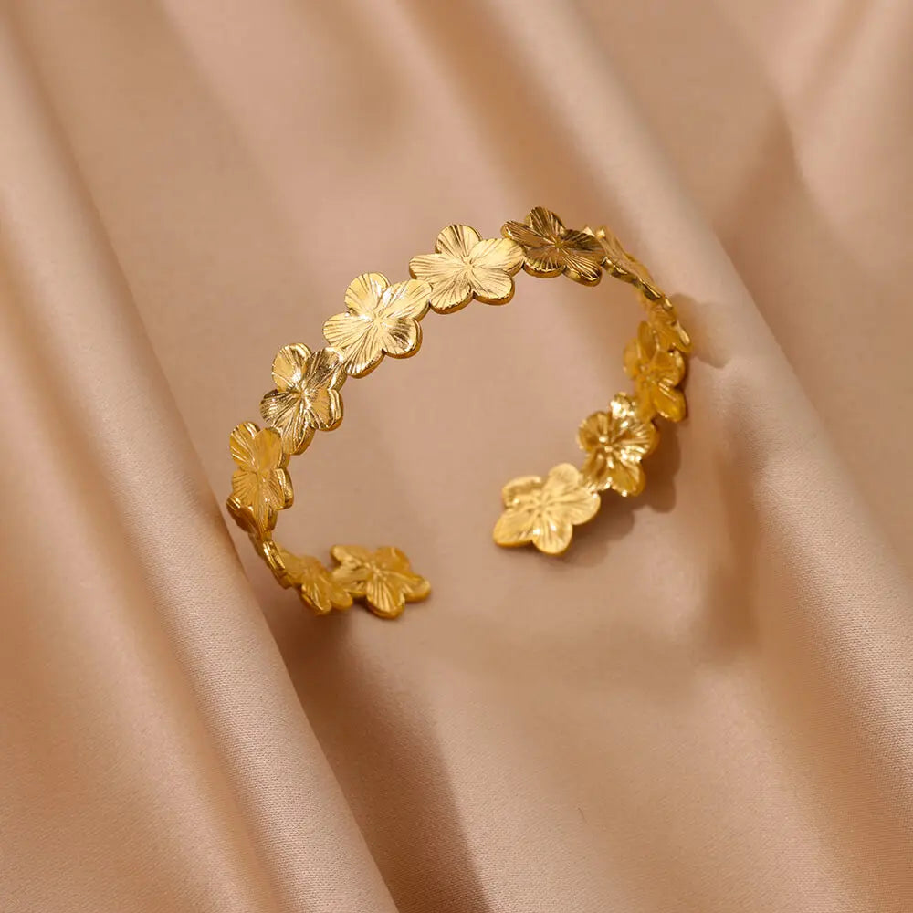 Shell & Starfish Cuff Bracelet