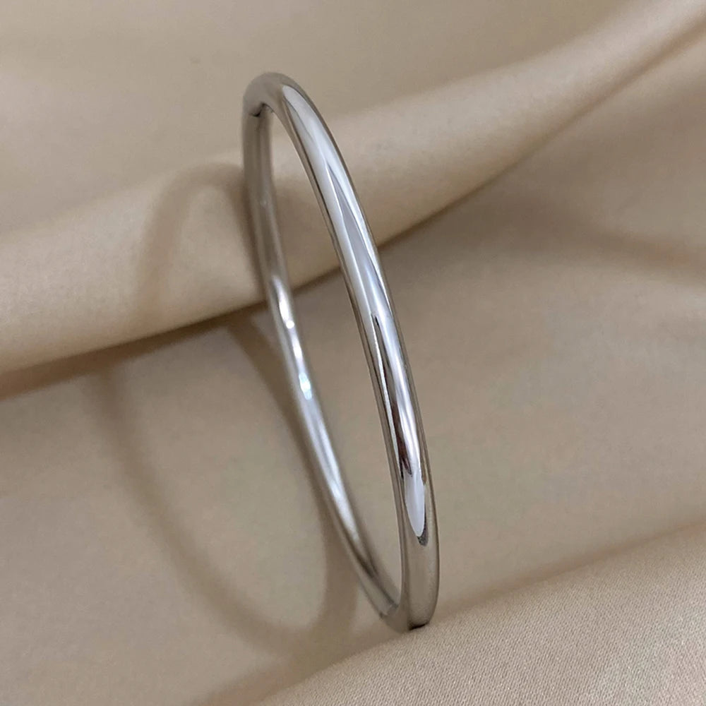 Thin Polished Cuff Bracelet