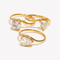 Minimal Wave Zircon Ring