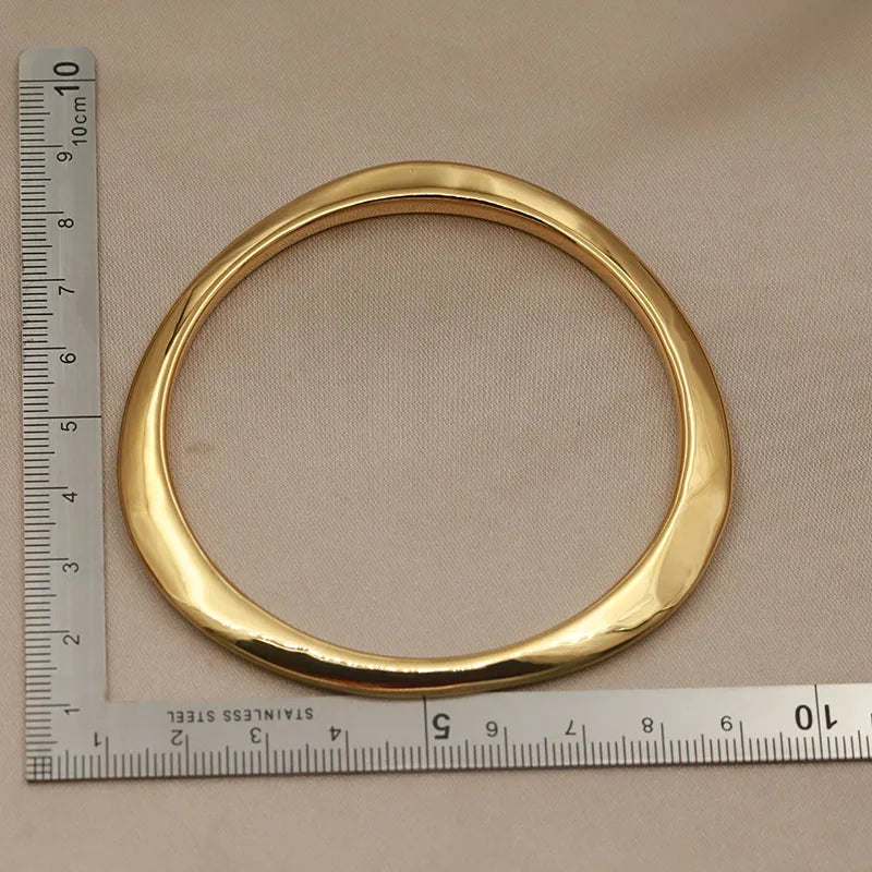 Irregular Metal Bangle Bracelet