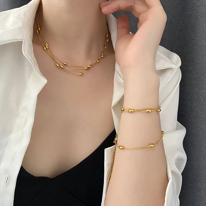 Multilayer Chain Necklace