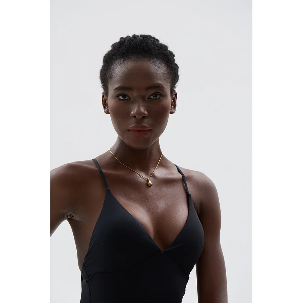 Gold Waterdrop Pendant Necklace
